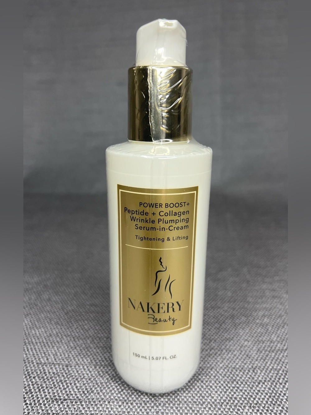 Nakery POWER BOOST+ Peptide+Collagen Wrinkle Plumping Serum-In-Cream-NEW SEALED